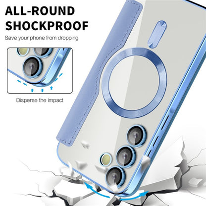 Capa MagSafe para Samsung Galaxy A55 5G A556, Techsuit, SmartMag Book, Azul