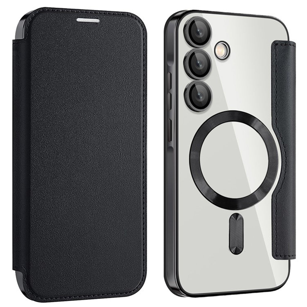 Capa MagSafe para Samsung Galaxy A55 5G A556, Techsuit, SmartMag Book, Preta