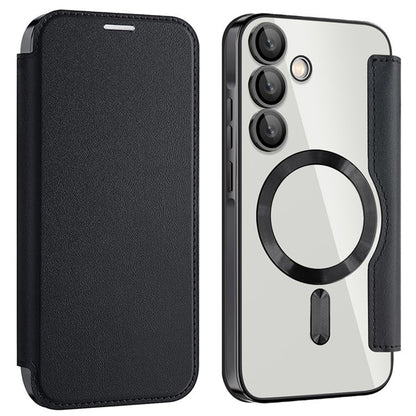 Capa MagSafe para Samsung Galaxy A55 5G A556, Techsuit, SmartMag Book, Preta