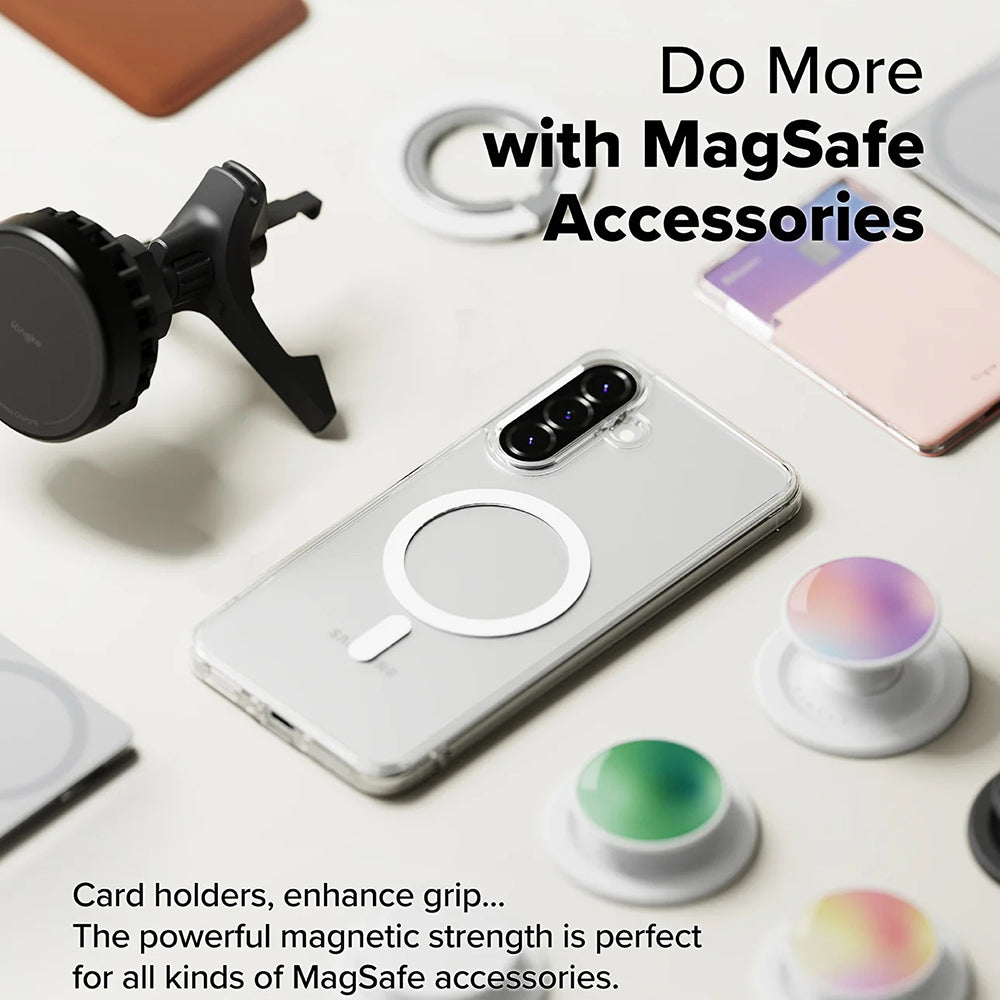 Capa MagSafe para Samsung Galaxy A56 A566 / A36 A366, Ringke, Fusion, Transparente