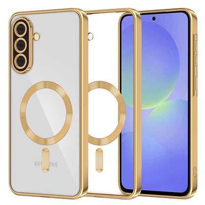 Capa MagSafe para Samsung Galaxy A56 A566 / A36 A366, Techsuit, Luxury Crystal, Dourada