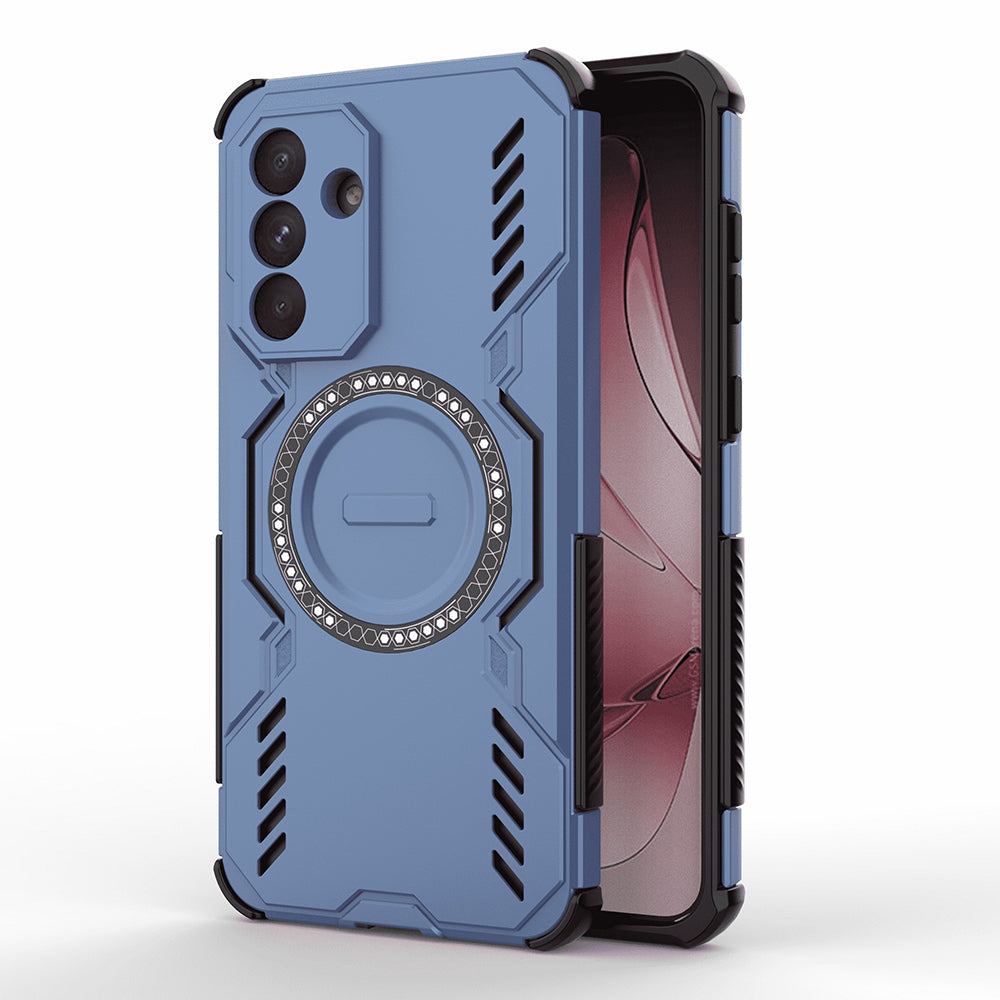 Capa MagSafe para Samsung Galaxy A56 A566, Techsuit, ArmorMag, Azul