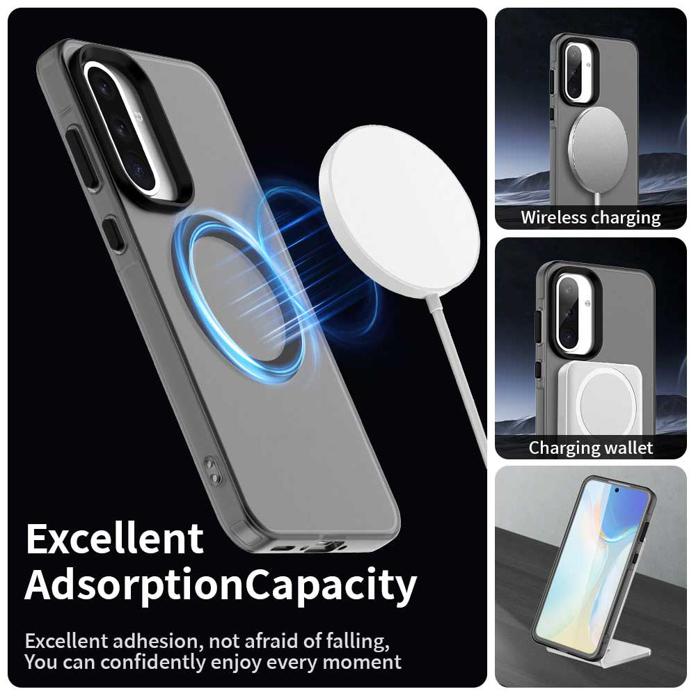 MagSafe Case for Samsung Galaxy A56 A566, Techsuit, CandyCase, Black