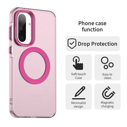 MagSafe Case for Samsung Galaxy A56 A566, Techsuit, CandyCase, Pink