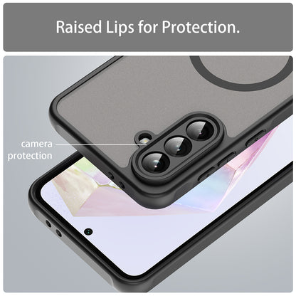 Capa MagSafe para Samsung Galaxy A56 A566, Techsuit, HaloFrost II, Preta