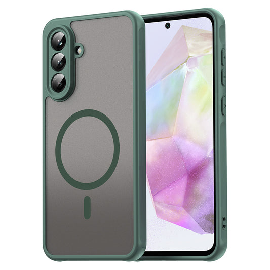 Capa MagSafe para Samsung Galaxy A56 A566, Techsuit, HaloFrost II, Verde