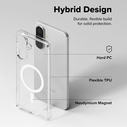 Capa MagSafe para Samsung Galaxy A57 5G, Ringke, Fusion, Transparente