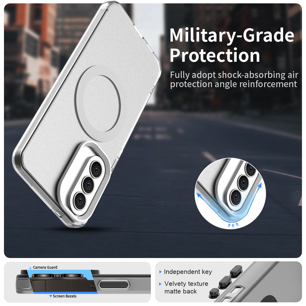 MagSafe Case for Samsung Galaxy A57 5G, Techsuit, CandyCase, White