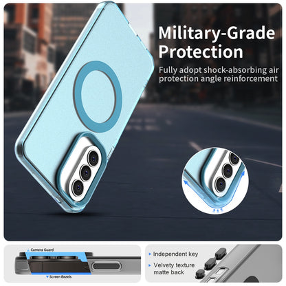 Capa MagSafe para Samsung Galaxy A57 5G, Techsuit, CandyCase, Azul