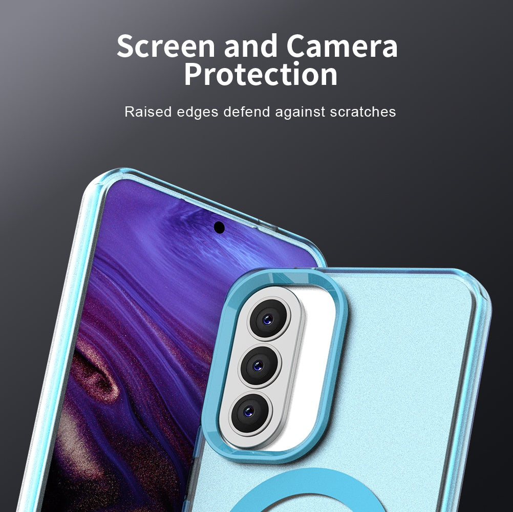 Capa MagSafe para Samsung Galaxy A57 5G, Techsuit, CandyCase, Azul