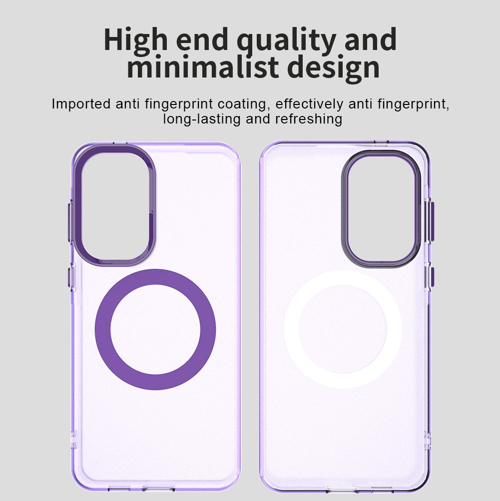 Capa MagSafe para Samsung Galaxy A57 5G, Techsuit, CandyCase, Roxo