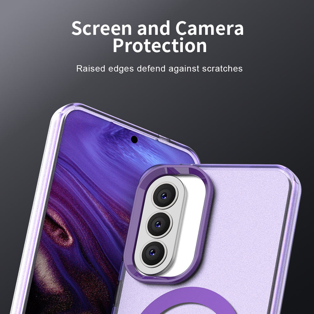 Capa MagSafe para Samsung Galaxy A57 5G, Techsuit, CandyCase, Roxo