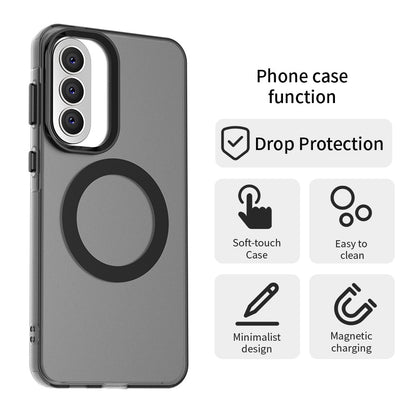 Capa MagSafe para Samsung Galaxy A57 5G, Techsuit, CandyCase, Preta