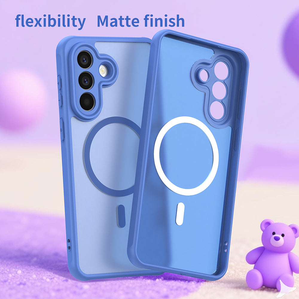 Capa MagSafe para Samsung Galaxy A57 5G, Techsuit, HaloFrost II, Azul.