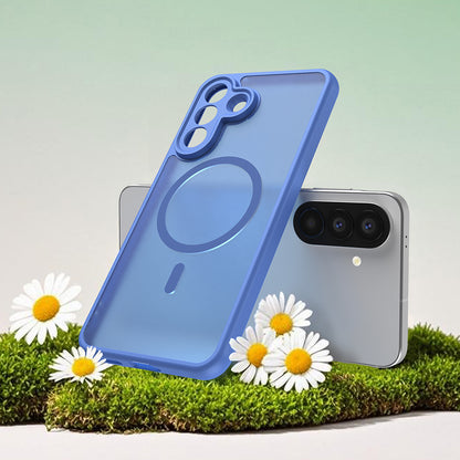 Capa MagSafe para Samsung Galaxy A57 5G, Techsuit, HaloFrost II, Azul.