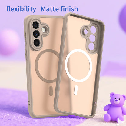 Capa MagSafe para Samsung Galaxy A57 5G, Techsuit, HaloFrost II, Dourada