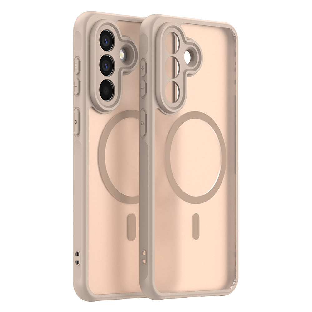 Capa MagSafe para Samsung Galaxy A57 5G, Techsuit, HaloFrost II, Dourada
