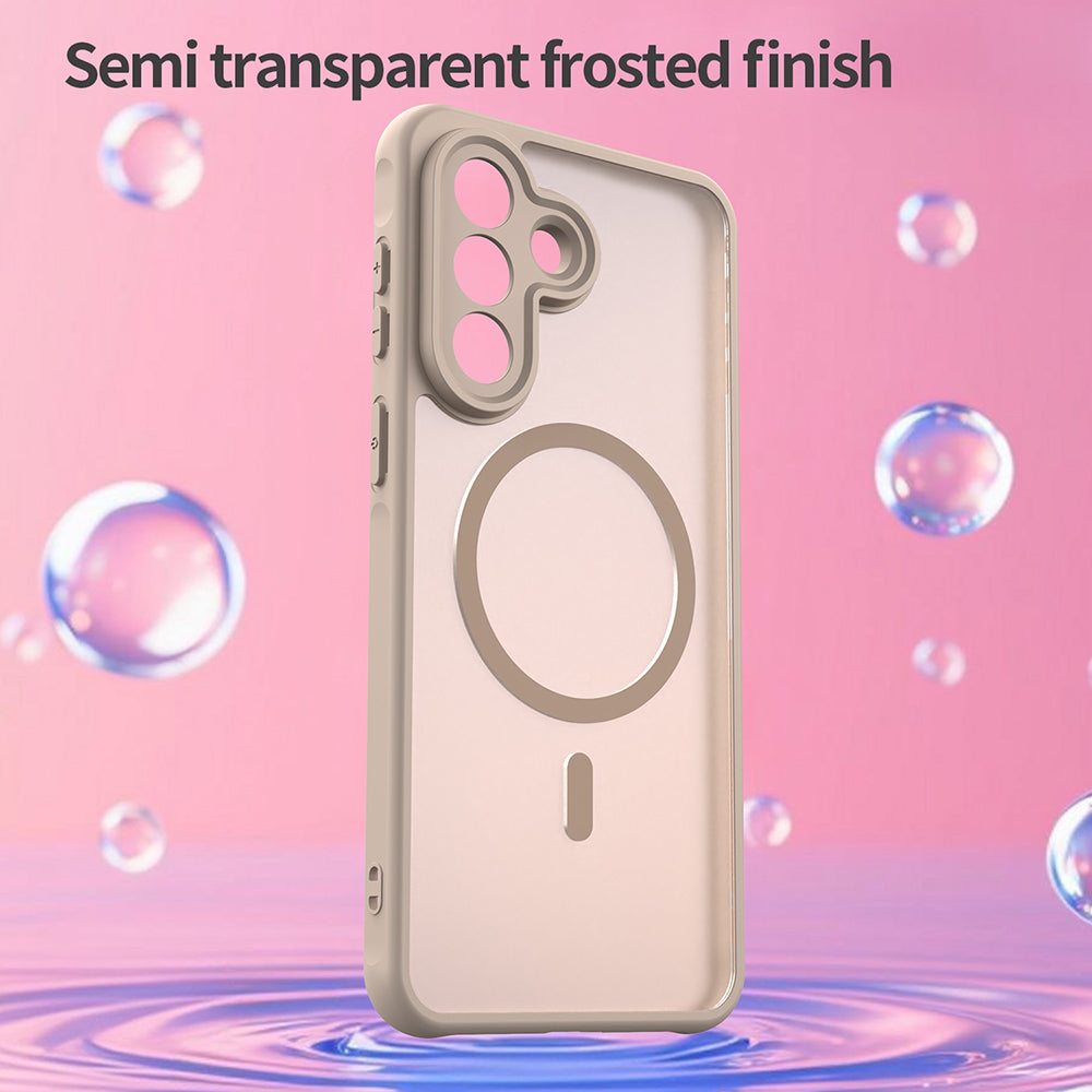 Capa MagSafe para Samsung Galaxy A57 5G, Techsuit, HaloFrost II, Dourada