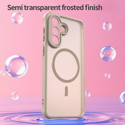 Capa MagSafe para Samsung Galaxy A57 5G, Techsuit, HaloFrost II, Dourada