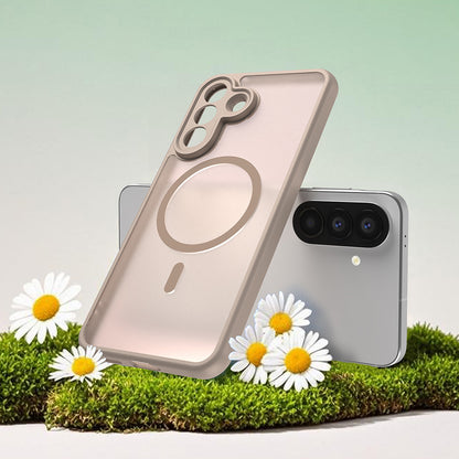 Capa MagSafe para Samsung Galaxy A57 5G, Techsuit, HaloFrost II, Dourada
