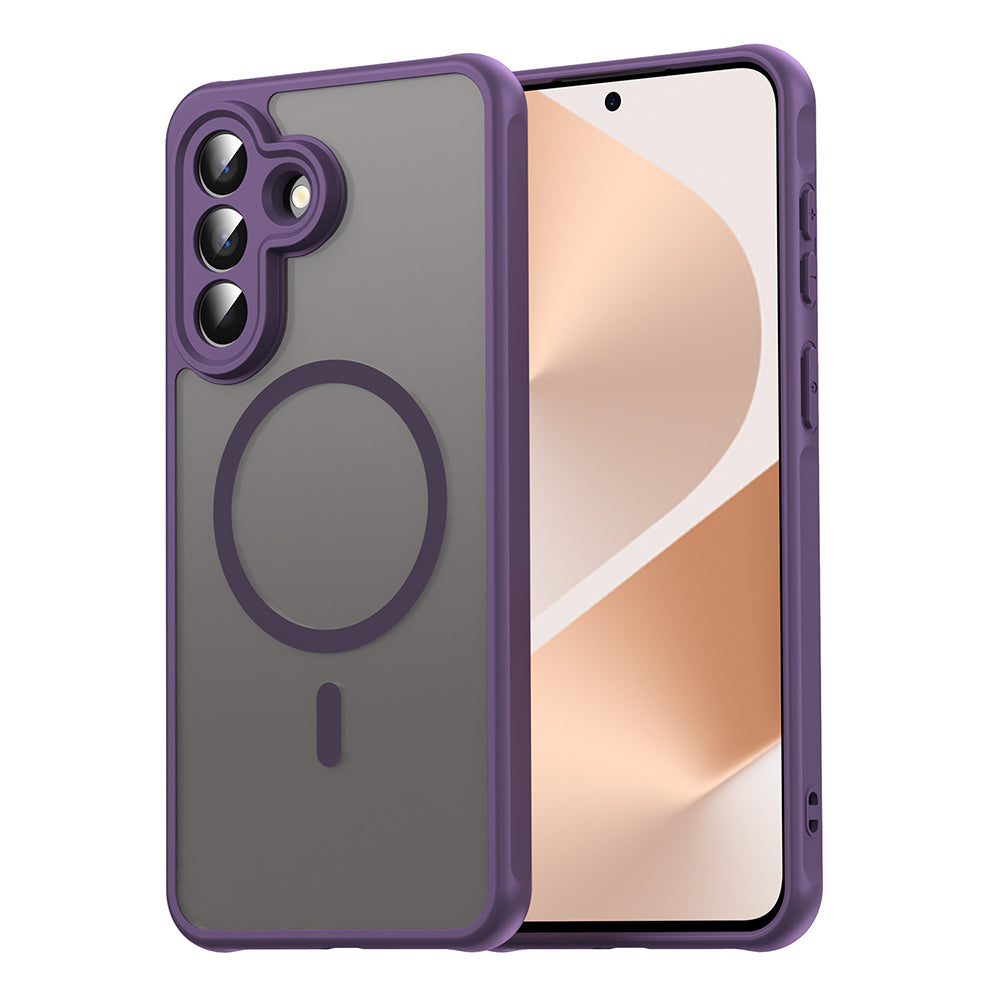Capa MagSafe para Samsung Galaxy A57 5G, Techsuit, HaloFrost II, Roxo