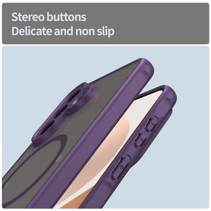 Capa MagSafe para Samsung Galaxy A57 5G, Techsuit, HaloFrost II, Roxo
