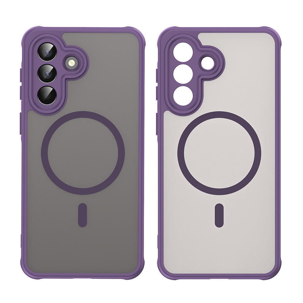 Capa MagSafe para Samsung Galaxy A57 5G, Techsuit, HaloFrost II, Roxo