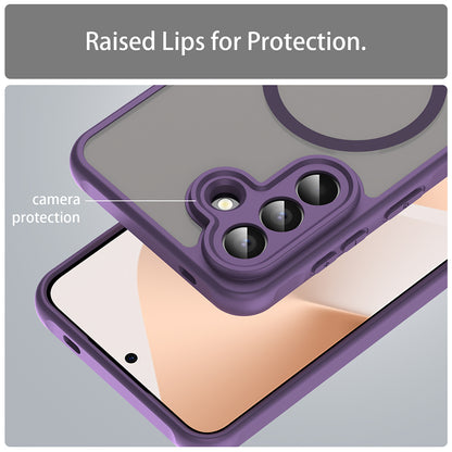 Capa MagSafe para Samsung Galaxy A57 5G, Techsuit, HaloFrost II, Roxo