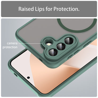 Capa MagSafe para Samsung Galaxy A57 5G, Techsuit, HaloFrost II, Verde