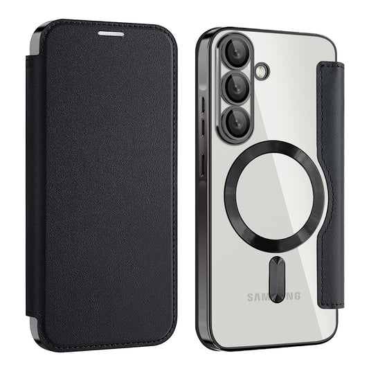 Capa MagSafe para Samsung Galaxy A57 5G, Techsuit, SmartMag Book, Preta