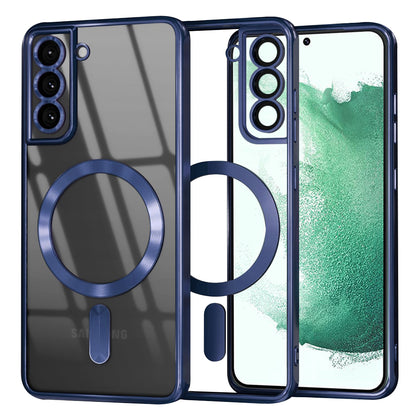 Capa MagSafe para Samsung Galaxy S22+ 5G S906, Techsuit, Luxury Crystal, Azul Escuro