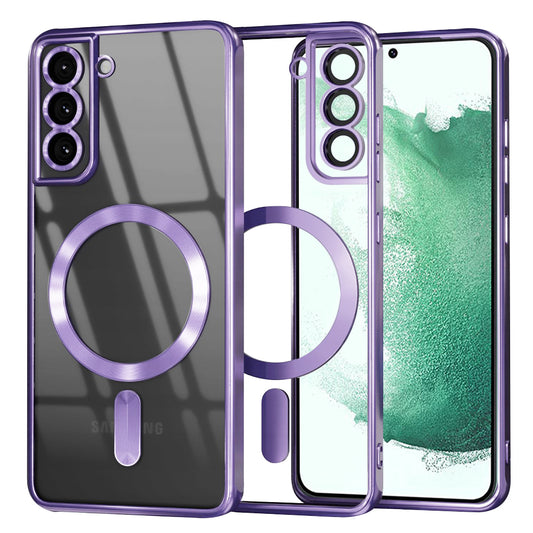 MagSafe Case for Samsung Galaxy S22+ 5G S906, Techsuit, Luxury Crystal, Light Purple