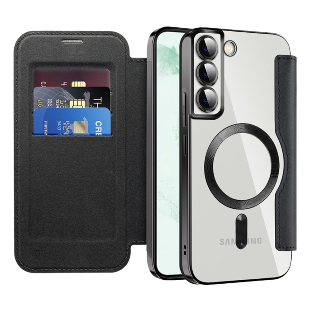 Capa MagSafe para Samsung Galaxy S22+ 5G S906, Techsuit, SmartMag Book, Preta