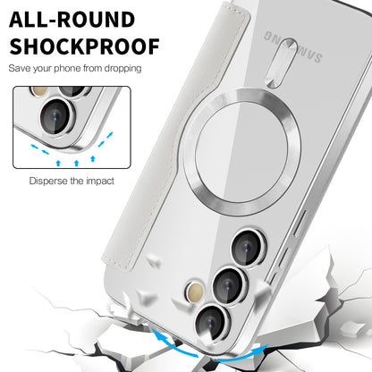 Capa MagSafe para Samsung Galaxy S23 FE S711, Techsuit, SmartMag Book, Cinzento