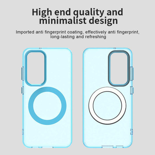 Capa MagSafe para Samsung Galaxy S23+ S916, Techsuit, CandyCase, Azul