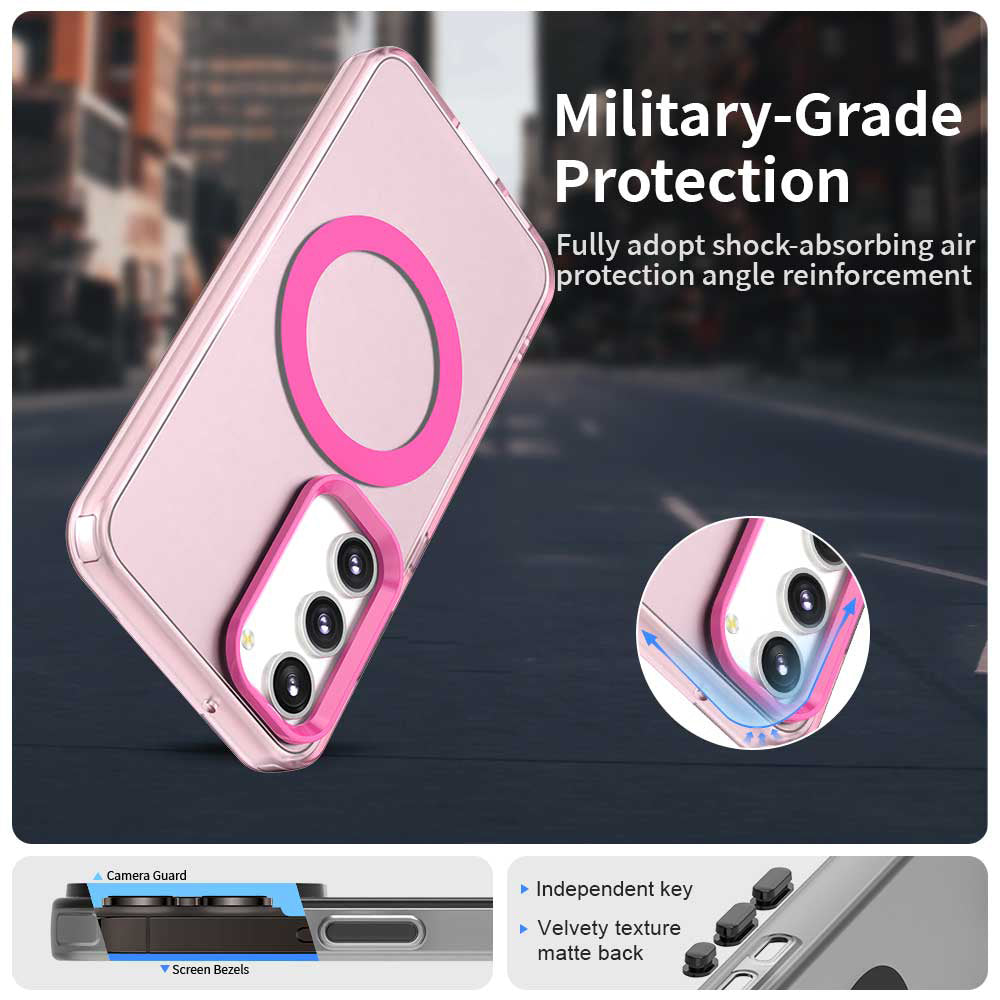 MagSafe Case for Samsung Galaxy S23+ S916, Techsuit, CandyCase, Pink