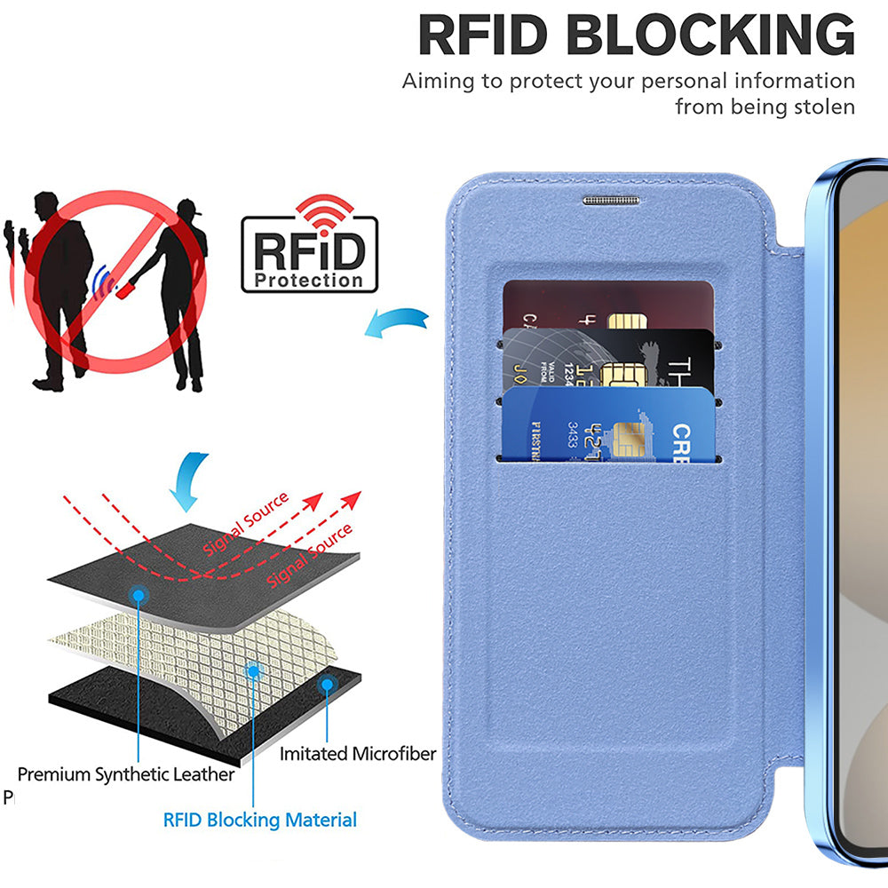 Capa MagSafe para Samsung Galaxy S23+ S916, Techsuit, SmartMag Book, Azul
