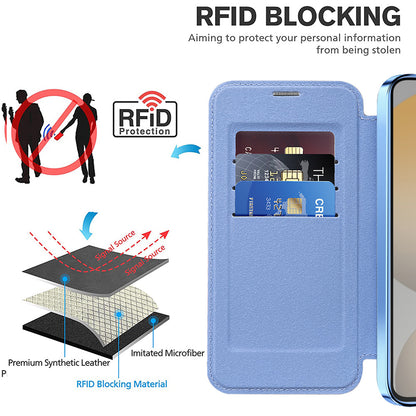 Capa MagSafe para Samsung Galaxy S23+ S916, Techsuit, SmartMag Book, Azul