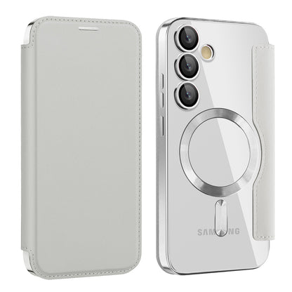 MagSafe Case for Samsung Galaxy S23+ S916, Techsuit, SmartMag Book, Gray