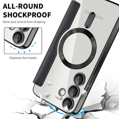 Capa MagSafe para Samsung Galaxy S23+ S916, Techsuit, SmartMag Book, Preta