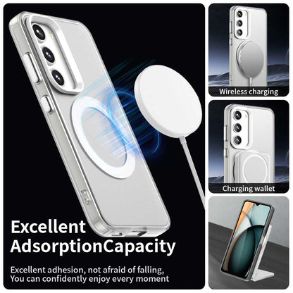 Capa MagSafe para Samsung Galaxy S23 S911, Techsuit, CandyCase, Branca