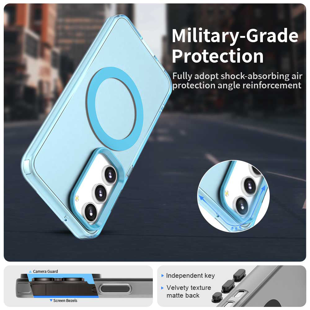 MagSafe Case for Samsung Galaxy S23 S911, Techsuit, CandyCase, Blue