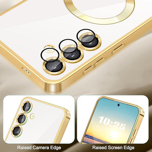Capa MagSafe para Samsung Galaxy S23 S911, Techsuit, Luxury Crystal, Preta
