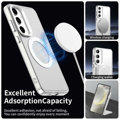 Capa MagSafe para Samsung Galaxy S24 FE S721, Techsuit, CandyCase, Branca