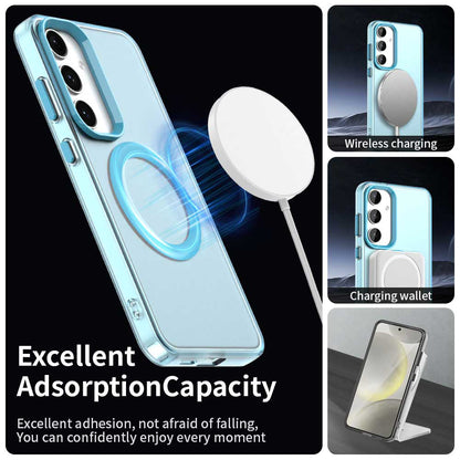 MagSafe Case for Samsung Galaxy S24 FE S721, Techsuit, CandyCase, Blue