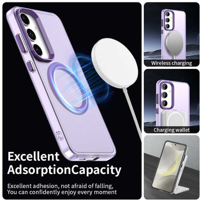Capa MagSafe para Samsung Galaxy S24 FE S721, Techsuit, CandyCase, Roxo