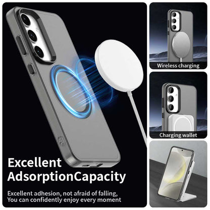 Capa MagSafe para Samsung Galaxy S24 FE S721, Techsuit, CandyCase, Preta