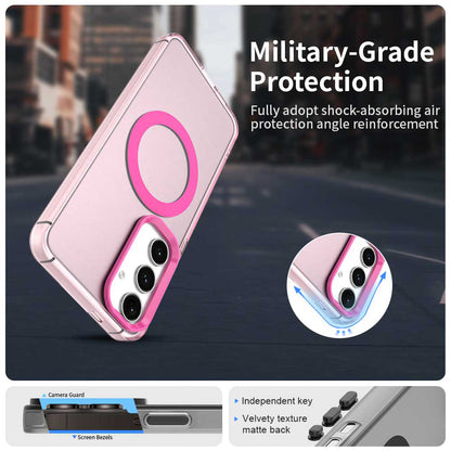 Capa MagSafe para Samsung Galaxy S24 FE S721, Techsuit, CandyCase, Rosa
