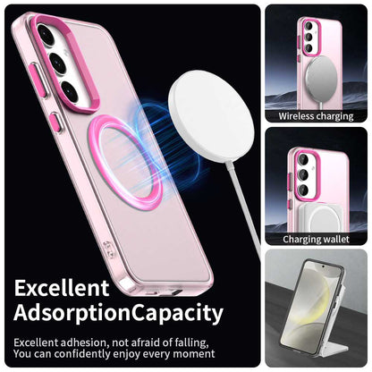 Capa MagSafe para Samsung Galaxy S24 FE S721, Techsuit, CandyCase, Rosa