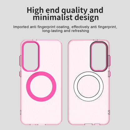 Capa MagSafe para Samsung Galaxy S24 FE S721, Techsuit, CandyCase, Rosa